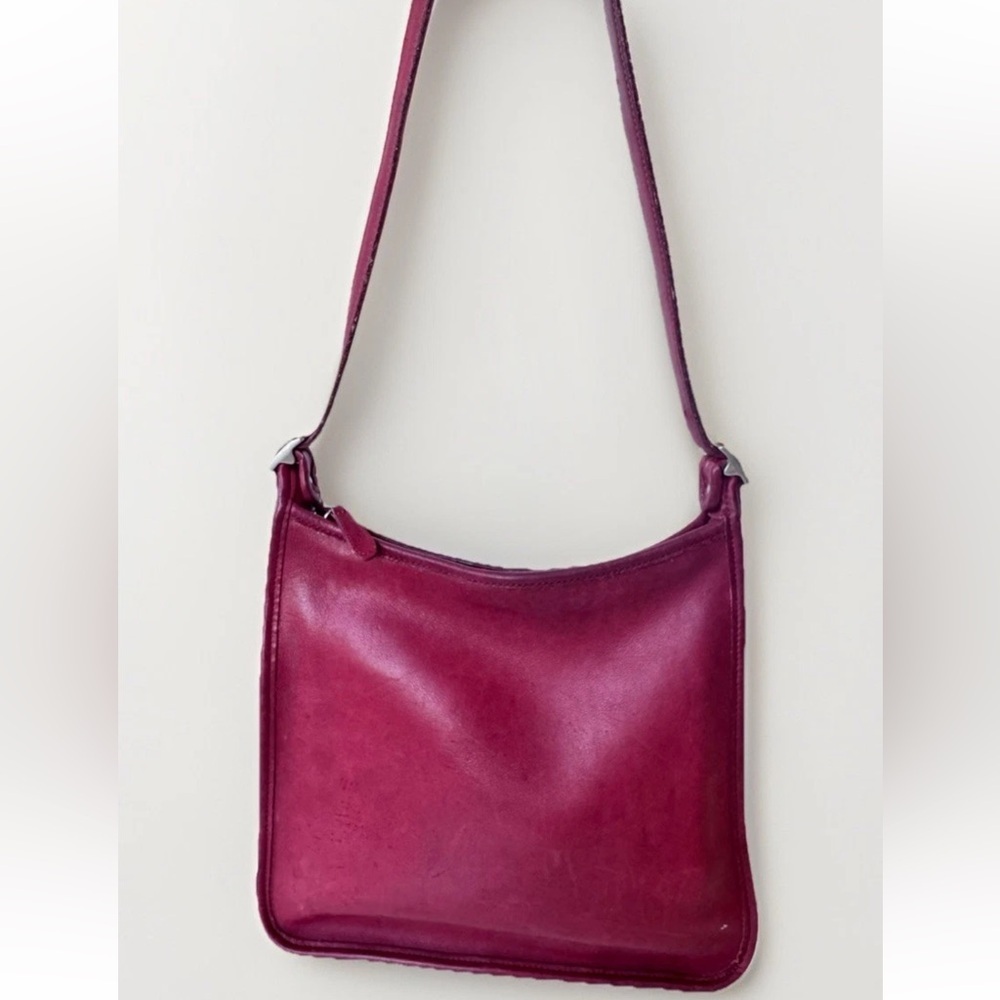 Vintage Coach Red Andrea Leather bucket bag Purse * Flaws